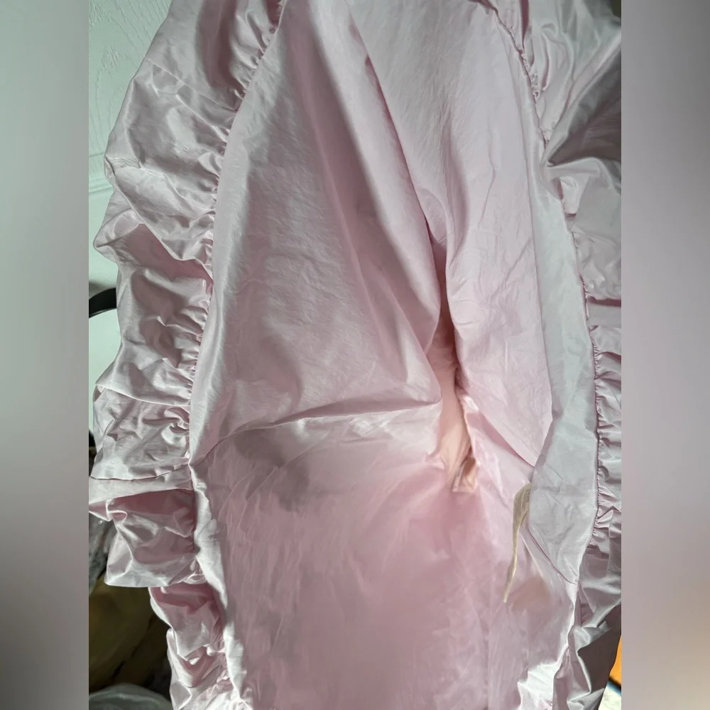 FREE PEOPLE  Genevieve Mini Dress Size L In Blossom Pink - Picture 5 of 13